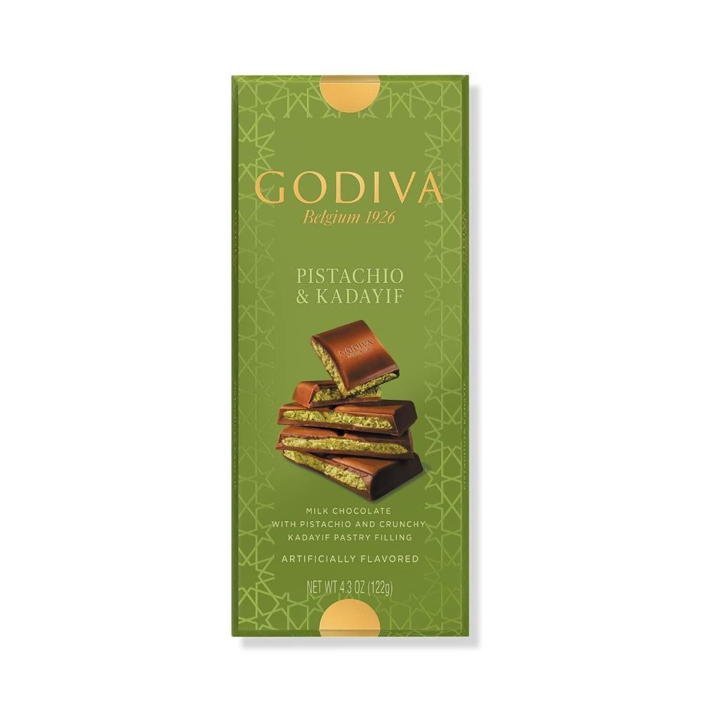 imageGodiva Dubai Style Dark Chocolate Bar Gourmet Chocolate with Creamy Pistachio Filling amp Crispy Kadayif Premium Chocolate Gift for Mothers Day122gMilk Chocolate